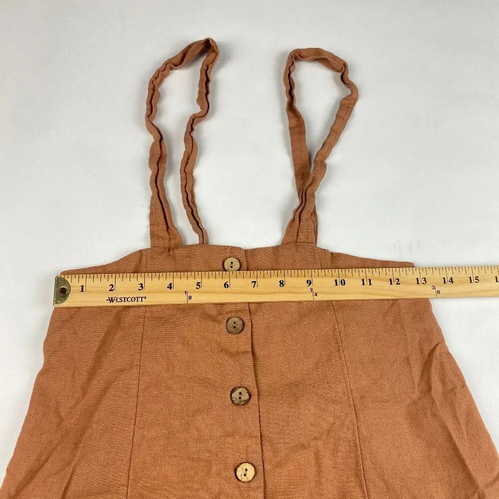Free People Linen Blend Tank Women's Size XS‎ Adjustable Straps